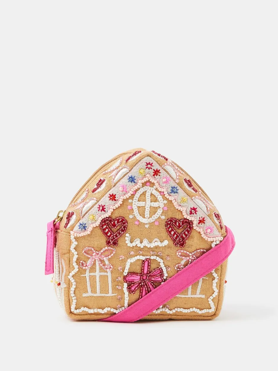 Tassen*Angels By Accessorize Girls Embellished Gingerbread House Bag