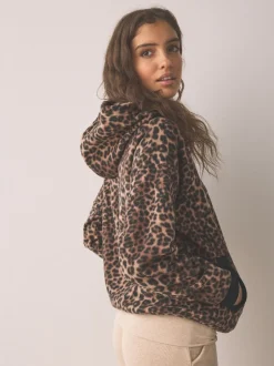 Hoody's En Sweatshirts|Next - Fleece met korte rits en borgvoering Animal