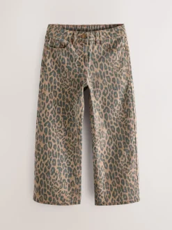Jeans|Next - Jeans met wijde pijpen (3-16 jr) Animal
