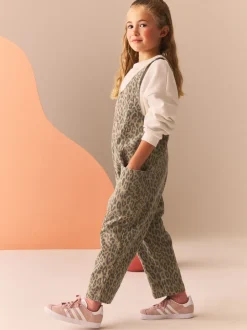 Tuinbroeken|Jumpsuits En Playsuits|Next - Ruimvallende bretelbroeken (3-16jaar) Animal