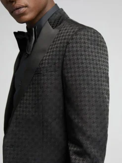 Smokings En Feestkleding*Antique Rogue Large Houndstooth Dress Wear Jacket