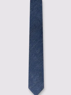 Stropdassen En Pochets*Antique Rogue Plain Linen Blend Tie