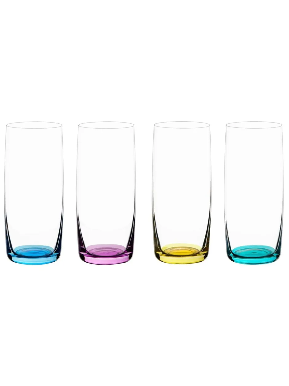 Glas*Anton Studio Designs - Set van 4 Gala Hiball hoog drinkglazen