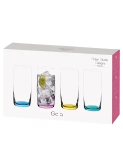 Glas*Anton Studio Designs - Set van 4 Gala Hiball hoog drinkglazen
