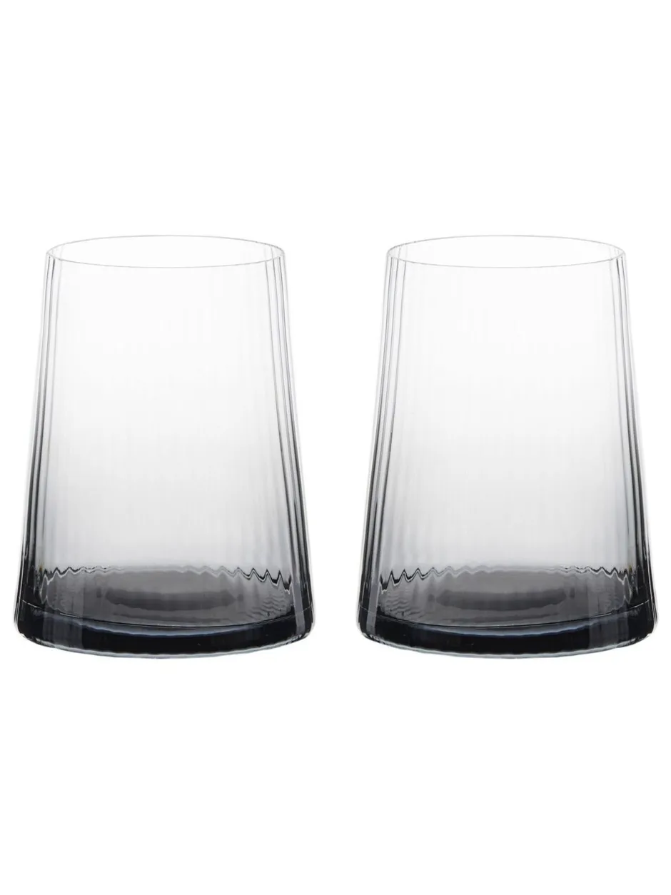Glas*Anton Studio Designs set van 2 Empire DOF Smoke