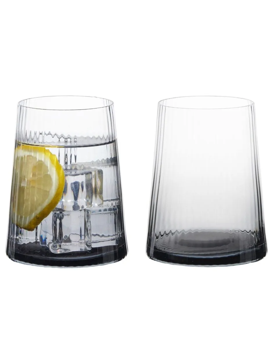 Glas*Anton Studio Designs set van 2 Empire DOF Smoke
