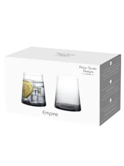 Glas*Anton Studio Designs set van 2 Empire DOF Smoke