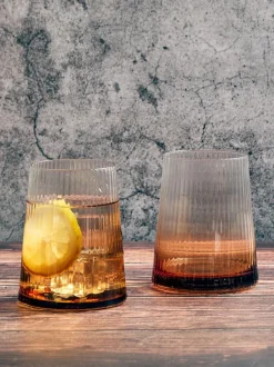 Glas|Anton Studio Designs set van 2 Empire DOF Amber