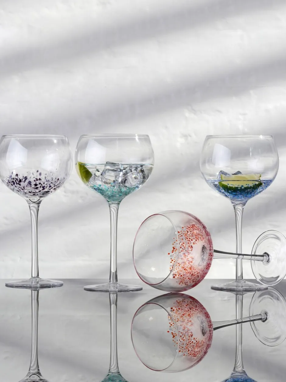 Glas*Anton Studio Designs Set van 4 Speckle Gin Glazen