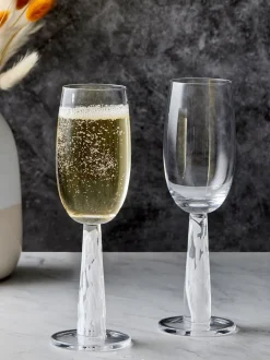 Glas|Anton Studio Designs set van 2 Björn champagneflûtes