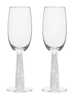 Glas|Anton Studio Designs set van 2 Björn champagneflûtes