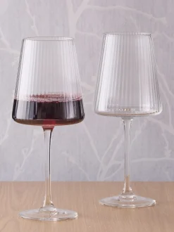 Glas|Anton Studio Designs set van 2 Empire wijnglazen Wissen
