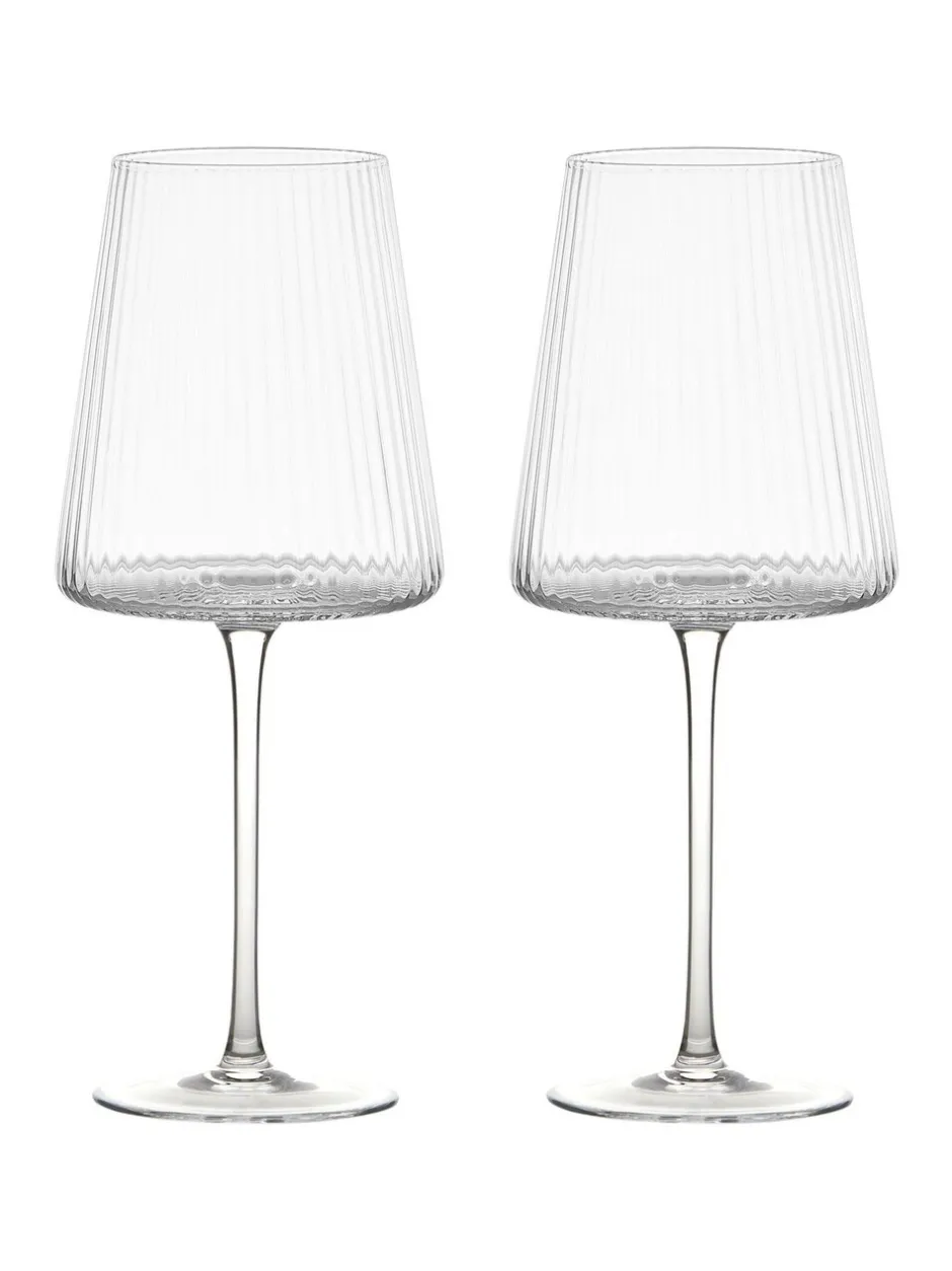 Glas|Anton Studio Designs set van 2 Empire wijnglazen Wissen