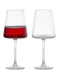 Glas|Anton Studio Designs set van 2 Empire wijnglazen Wissen