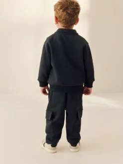 Sets En Combisets|Jassen En Jacks|Next Antraciet - 3 -delige set van T-shirt en joggingbroeken (3mnd-7jr)
