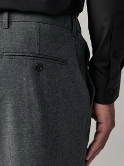 Formele Broek|Broeken En Chino's*Next - Aansluitend - Elasticated Waist Motionflex Stretch Smart Trousers Antraciet