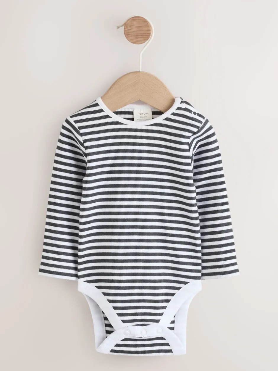 Sets En Combisets|Rompertjes En Tuinbroeken|Next - Babyset van denim bretelbroeken en bodysuit (0 mnd - 2 jr) Antraciet