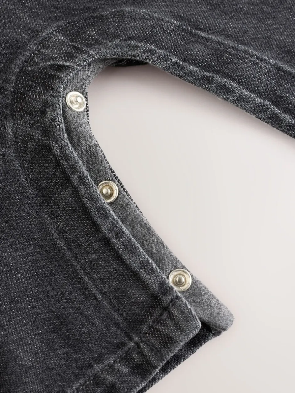 Sets En Combisets|Rompertjes En Tuinbroeken|Next - Babyset van denim bretelbroeken en bodysuit (0 mnd - 2 jr) Antraciet