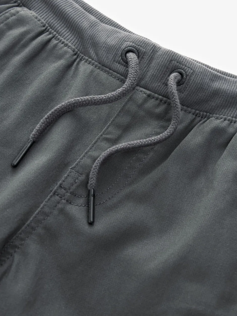 Broeken En Chino's*Next - Broek met geribde elastische taille (3-16 jr) Antraciet