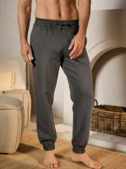 Joggingbroeken|Loungewear|Next - Brushback Heavyweight Open Joggers Antraciet