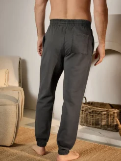 Joggingbroeken|Loungewear|Next - Brushback Heavyweight Open Joggers Antraciet