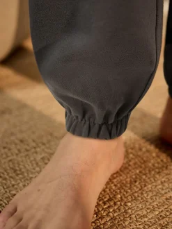 Joggingbroeken|Loungewear|Next - Brushback Heavyweight Open Joggers Antraciet