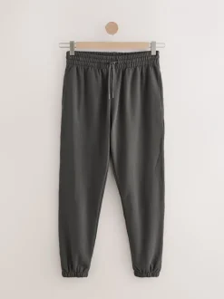 Joggingbroeken|Loungewear|Next - Brushback Heavyweight Open Joggers Antraciet
