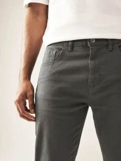 Jeans*Next Antraciet - Enkele - Slim fit klassieke stretchy jeans