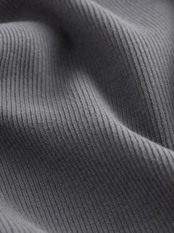 Broeken En Leggings*Next Antraciet - Geribde uitlopende legging (3-16 jr)