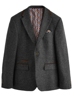 Blazers En Business-Jasjes|Pakken|Next Antraciet - Getailleerd kostuumjasje van wolmix met standaard pasvorm