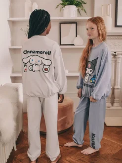 Nachtkleding En Pyjama's|Pyjama's|Next Antraciet - Hello Kitty and Friends Jogger Pyjamas 2 Pack (3-16yrs)