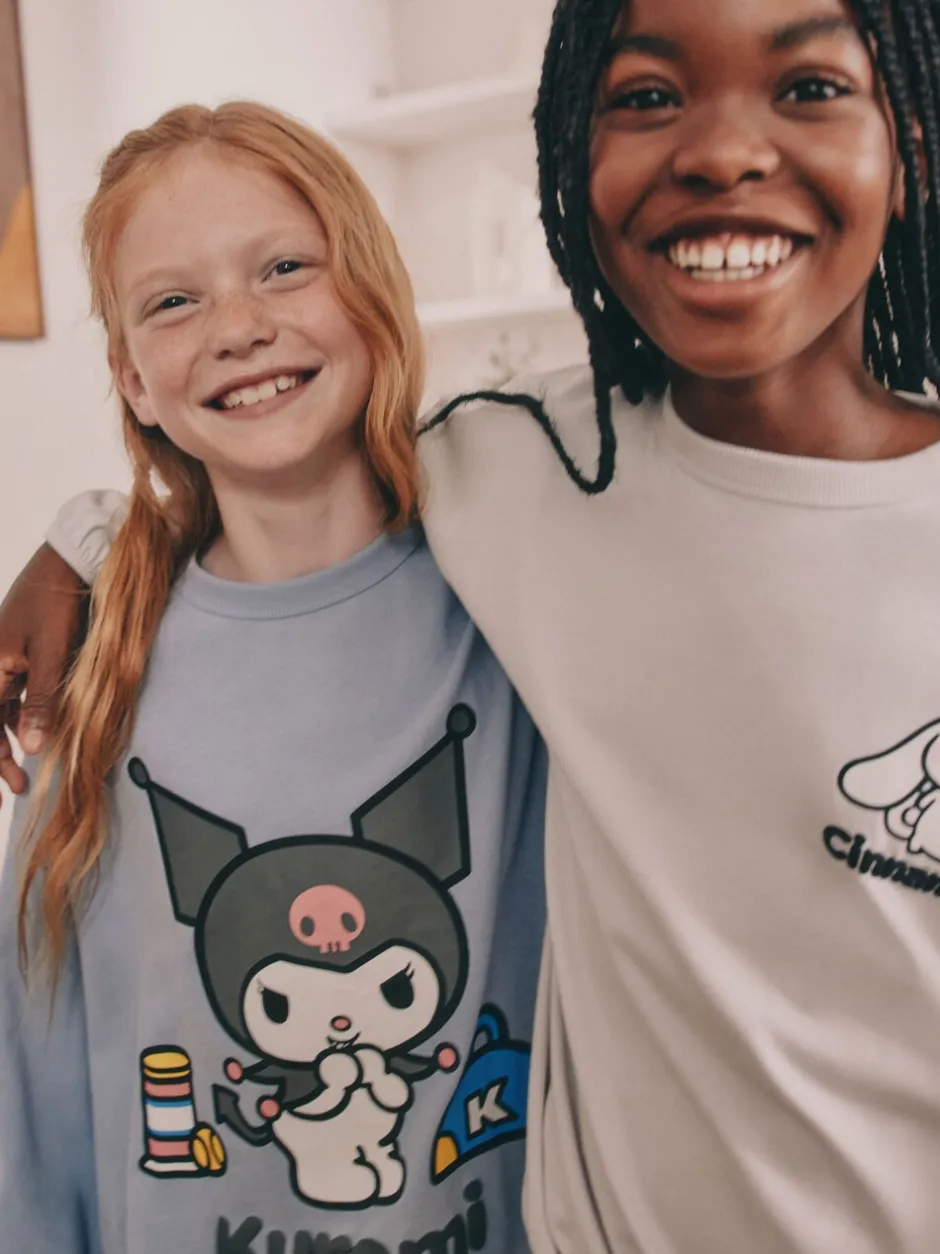 Nachtkleding En Pyjama's|Pyjama's|Next Antraciet - Hello Kitty and Friends Jogger Pyjamas 2 Pack (3-16yrs)