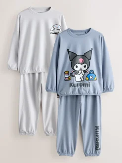 Nachtkleding En Pyjama's|Pyjama's|Next Antraciet - Hello Kitty and Friends Jogger Pyjamas 2 Pack (3-16yrs)