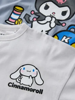 Nachtkleding En Pyjama's|Pyjama's|Next Antraciet - Hello Kitty and Friends Jogger Pyjamas 2 Pack (3-16yrs)
