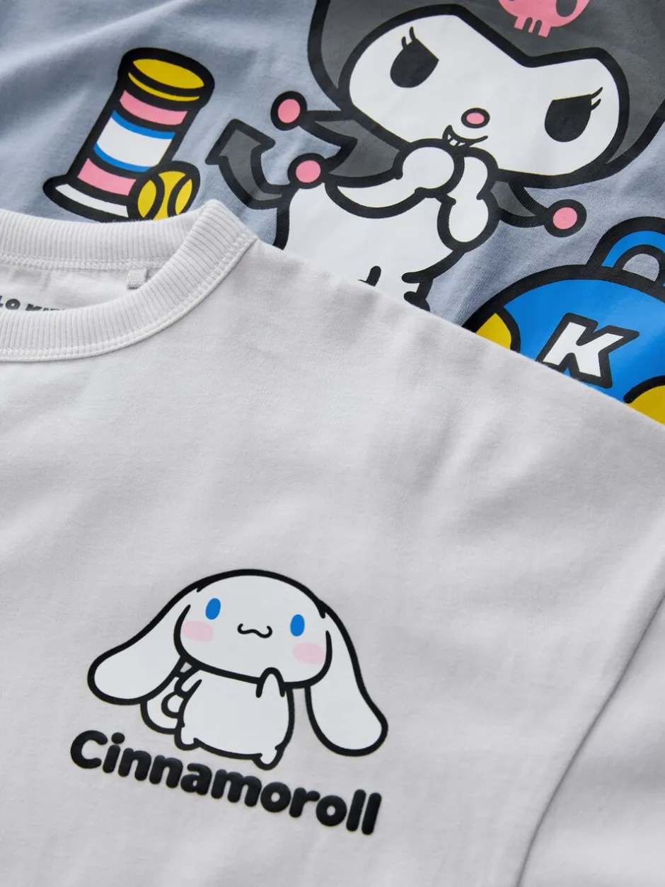 Nachtkleding En Pyjama's|Pyjama's|Next Antraciet - Hello Kitty and Friends Jogger Pyjamas 2 Pack (3-16yrs)