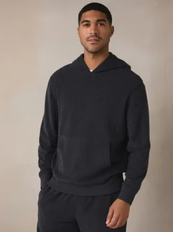 Pyjama's|Loungewear|Next Antraciet - Hooded Towelling Pyjamas Set