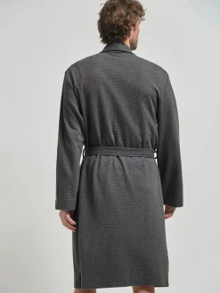 Loungewear|Kamerjassen En Badjassen|Next - Lichte badjas met wafelstructuur Antraciet