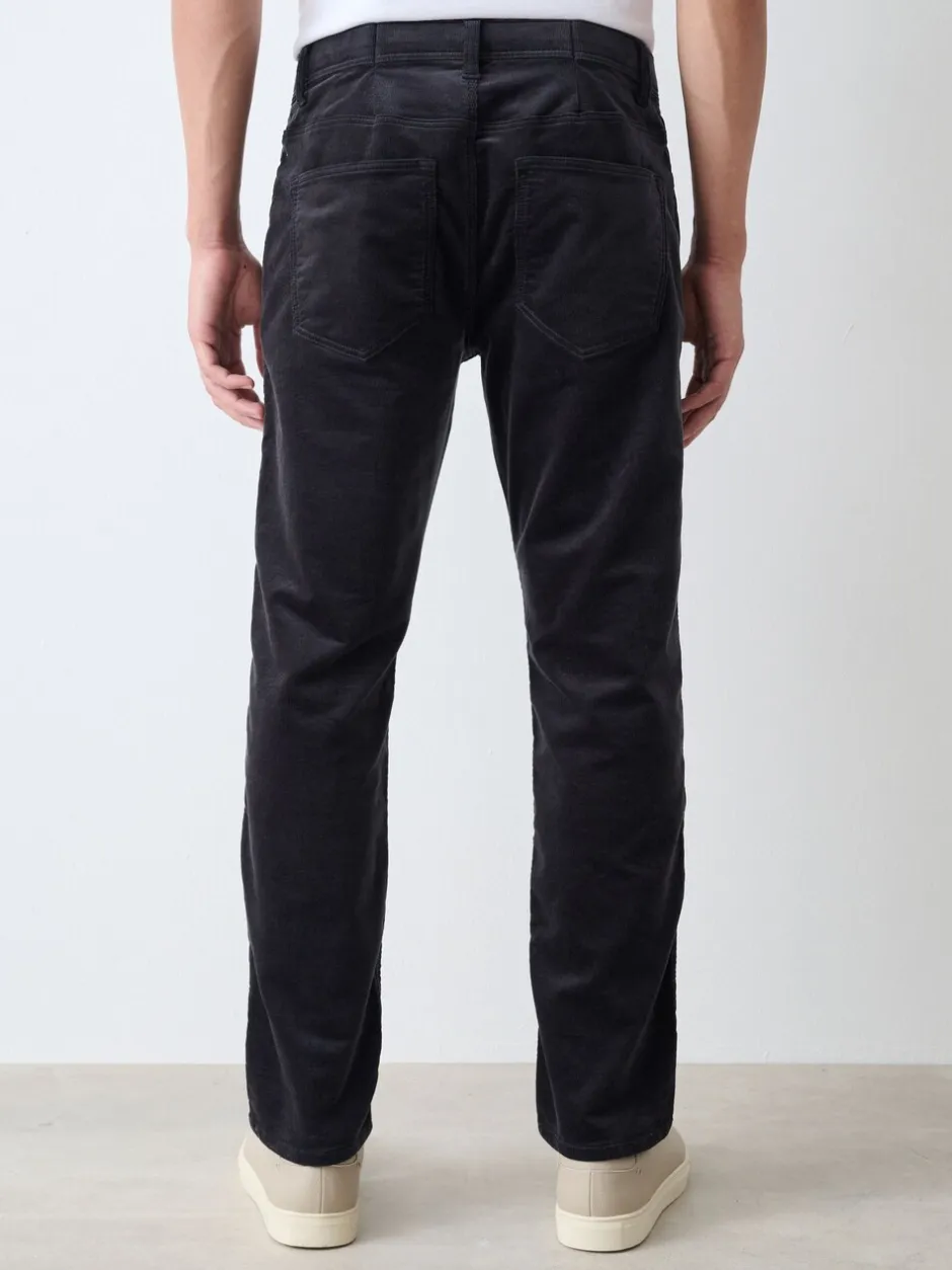 Broeken En Chino's*Next - Motionflex Corduroy Stretch Trousers Antraciet