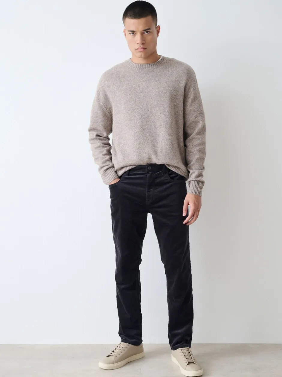 Broeken En Chino's*Next - Motionflex Corduroy Stretch Trousers Antraciet
