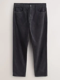 Broeken En Chino's*Next - Motionflex Corduroy Stretch Trousers Antraciet