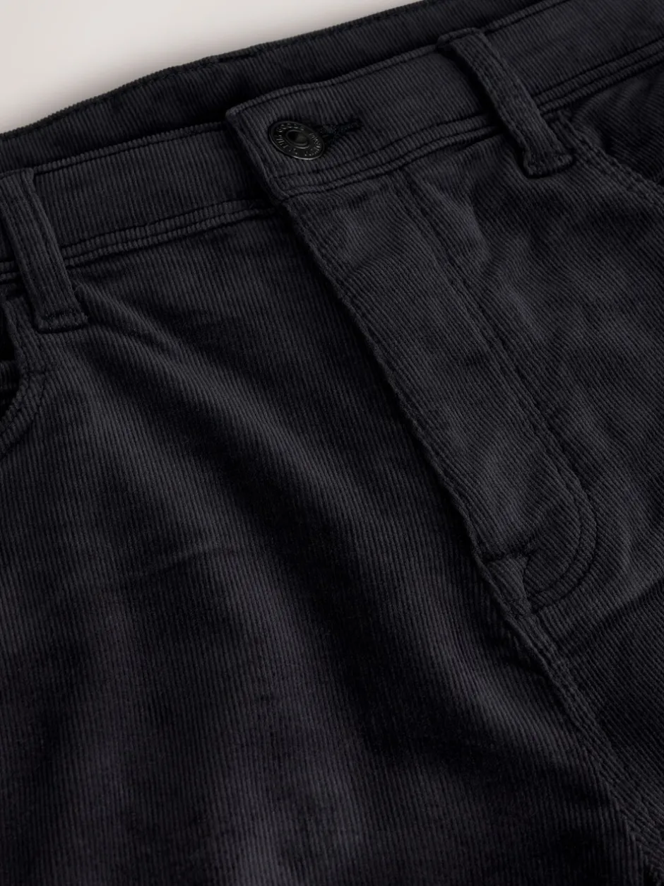 Broeken En Chino's*Next - Motionflex Corduroy Stretch Trousers Antraciet