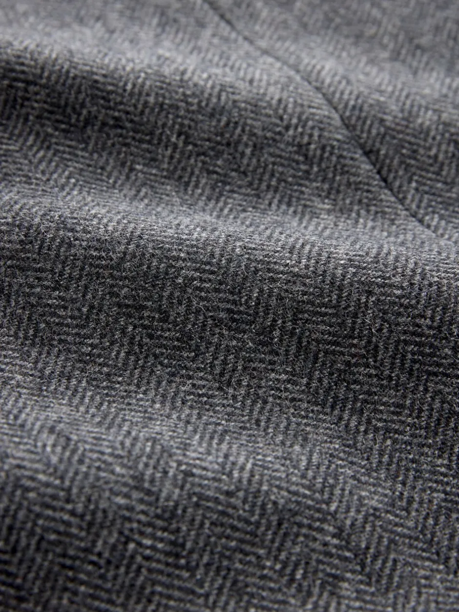 Blazers En Business-Jasjes|Next - Normale Pasvorm - Blazer met visgraatmotief en hoog wolgehalte Antraciet