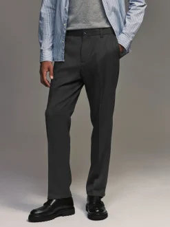 Formele Broek*Next - Normale pasvorm chique broek met wol Antraciet