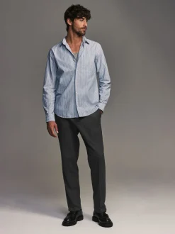 Formele Broek*Next - Normale pasvorm chique broek met wol Antraciet