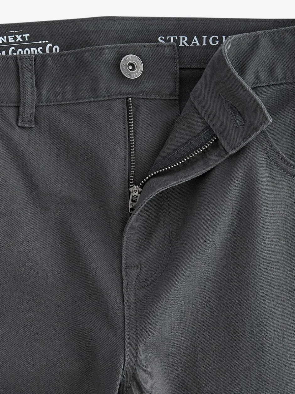 Jeans*Next Antraciet - Rechte, klassieke jeans met stretch