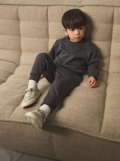 Sweaters En Hoody´S|Sets En Outfits|Next Antraciet - Set met sweatshirt en joggingbroek (3mnd-7jr)