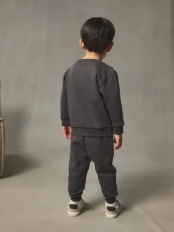 Sweaters En Hoody´S|Sets En Outfits|Next Antraciet - Set met sweatshirt en joggingbroek (3mnd-7jr)