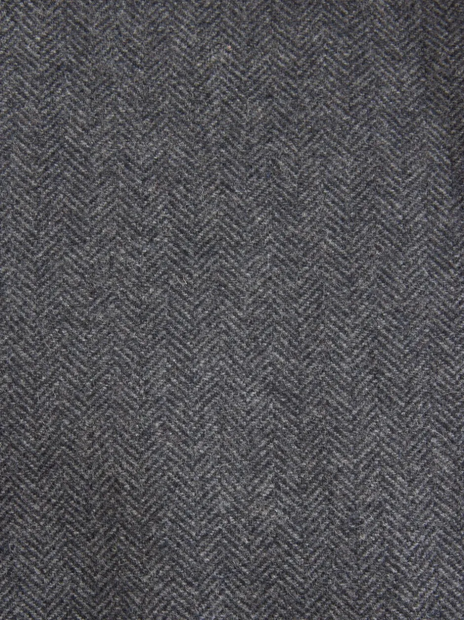 Blazers En Business-Jasjes|Next - Slim Fit - Blazer met visgraatmotief en hoog wolgehalte Antraciet