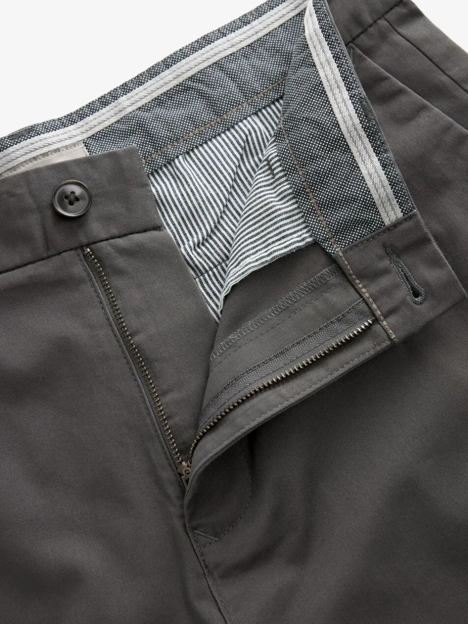 Shorts*Next Antraciet - Slim Fit - Chinoshort met stretch