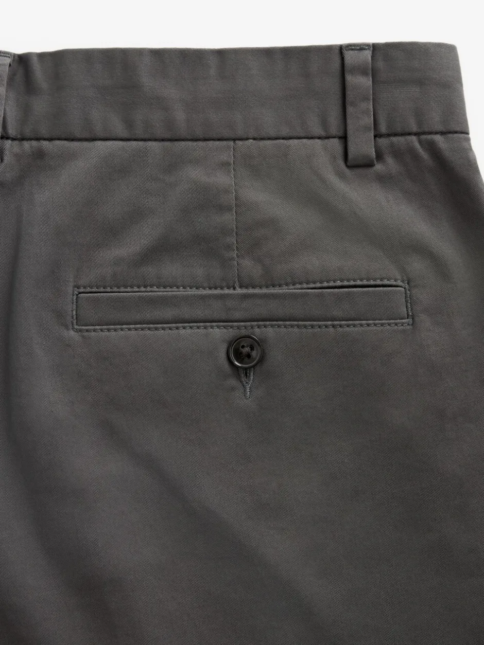 Shorts*Next Antraciet - Slim Fit - Chinoshort met stretch